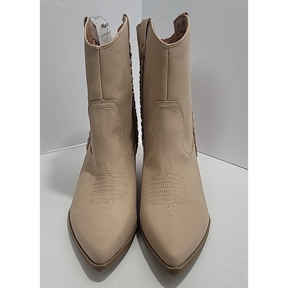 Dolce Vita Women Tan‎ 8.5 Western Cowgirl Boots Chic Cowboy Carter Festival Boho - Picture 5 of 12
